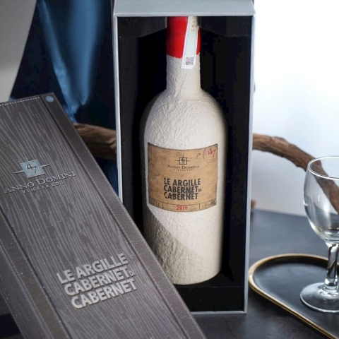 Le Argille Cabernet Di Cabernet - Xi măng 750ml / 15%