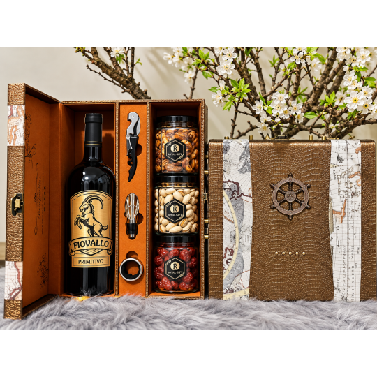 SET VANG HẠT KÈM HỘP DA