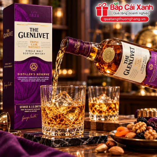 RƯỢU THE GLENLIVET TRIPLE CASK MATURED – SINGLE MALT SCOTCH WHISKY CAO CẤP