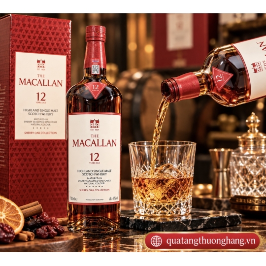 Rượu Macallan 12 Sherry Oak Nhật -700ml
