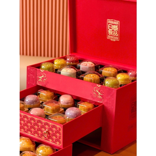 Bánh trung thu 3 tầng - 28 bánh RIWEI